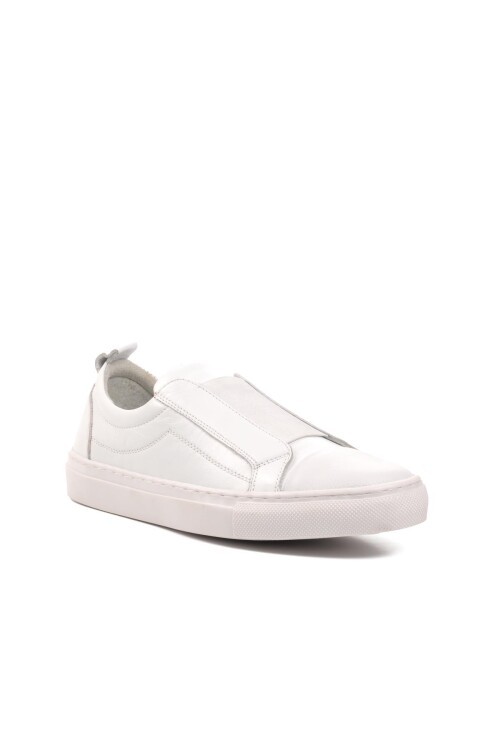 Ayakmod Beyaz Erkek Hakiki Deri Günlük Ayakkabı