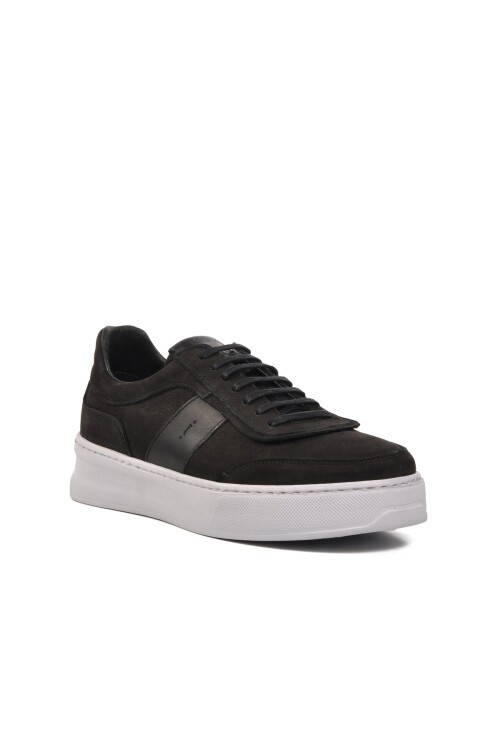 Ayakmod Siyah Nubuk Erkek Günlük Ayakkabı