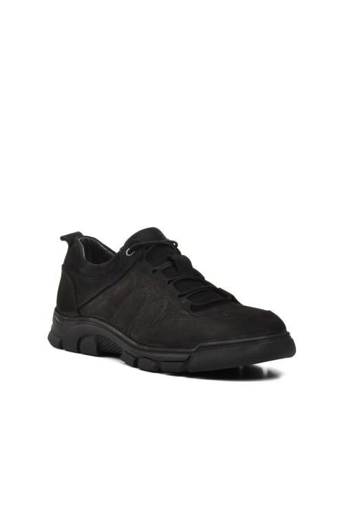 Ayakmod Siyah Nubuk Erkek Günlük Ayakkabı