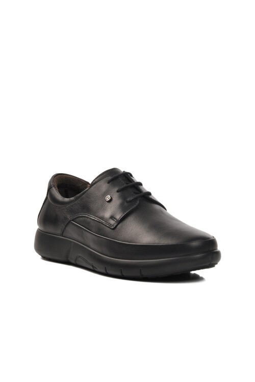 Ayakmod Siyah Hakiki Deri Erkek Günlük Ayakkabı