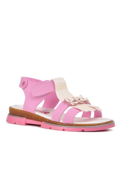 Ayakmod Pembe-Sedef Kız Çocuk Sandalet