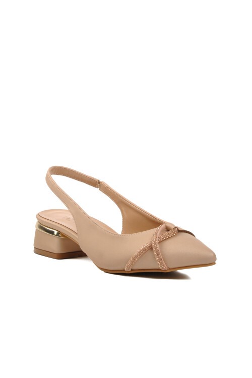 Ayakmod Ten Saten Kadın Abiye Ayakkabı