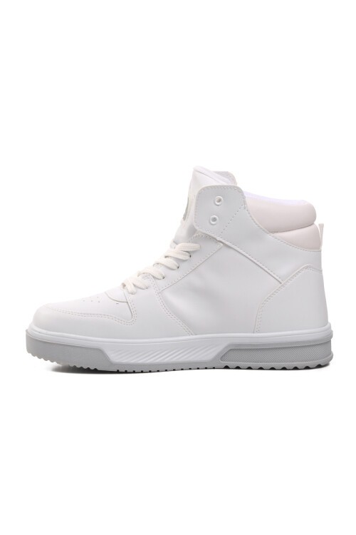 Benetton Beyaz Unisex Hi Sneaker