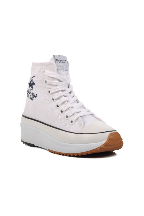 Beverly Hills Polo Club Yüksek Taban Beyaz Unisex Hi Sneaker