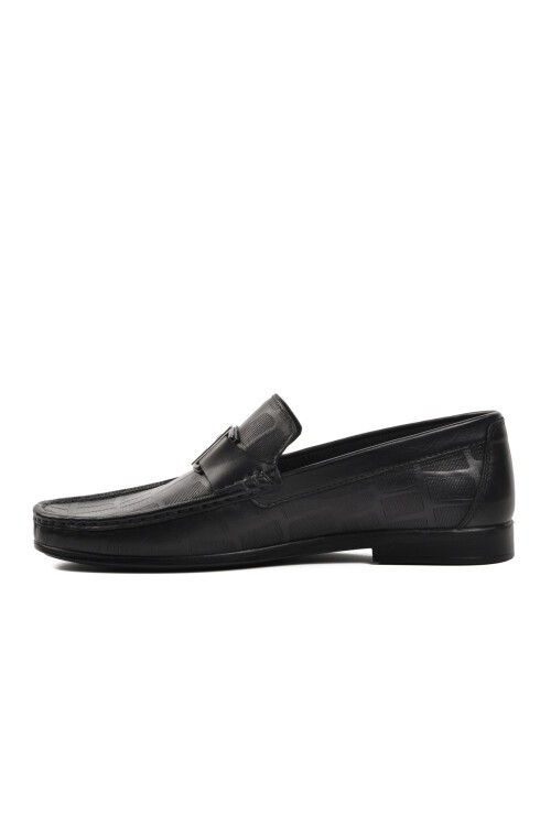 Pierre Cardin Siyah Hakiki Deri Erkek Loafer Ayakkabı