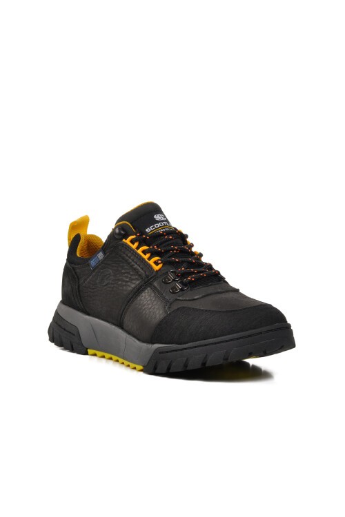 Ayakmod Siyah Erkek Hakiki Deri  Günlük Ayakkabı