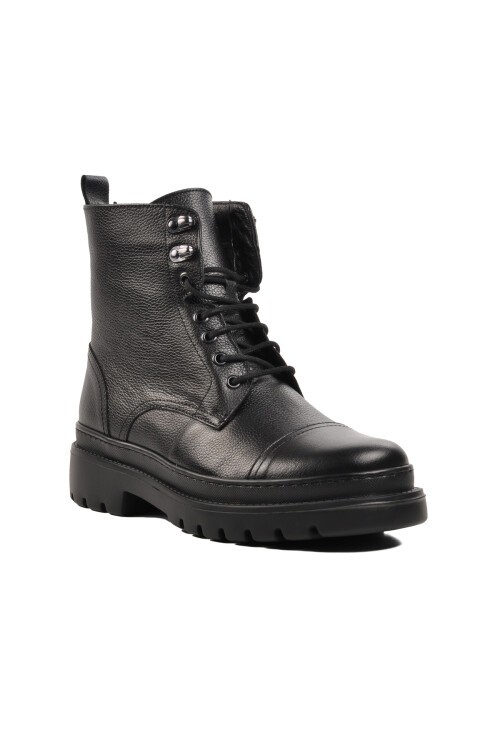 Ayakmod Siyah Hakiki Deri Erkek Bot