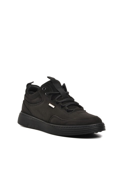 Pierre Cardin Siyah Nubuk Hakiki Deri  Erkek Günlük Ayakkabı