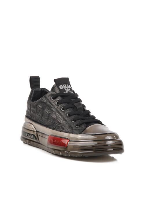 Guja Siyah Hakiki Deri Erkek Spor Ayakkabı