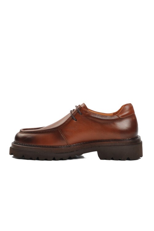 Ayakmod Taba Hakiki Deri Erkek Casual Ayakkabı