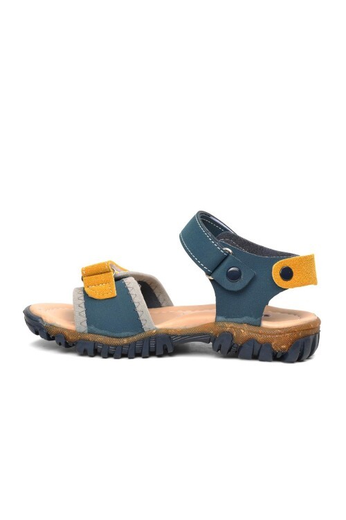 Ayakmod Lacivert-Hardal Erkek Çocuk Sandalet
