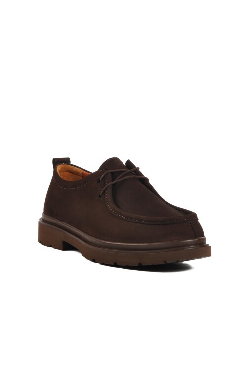 Ayakmod Kahve Nubuk Hakiki Deri Erkek Günlük Ayakkabı