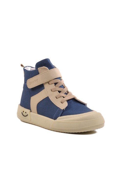 Kot Fileli Cırtlı Çocuk Spor Ayakkabı 7465 F