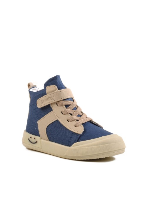 Kot Fileli Cırtlı Çocuk Spor Ayakkabı 7465 P