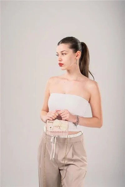 Pembe Kadın Omuz Çantası 17943 Çanta