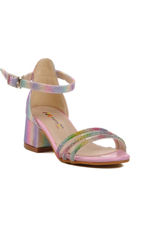 Pembe Çocuk Abiye Ayakkabı 253 RY 6504 P