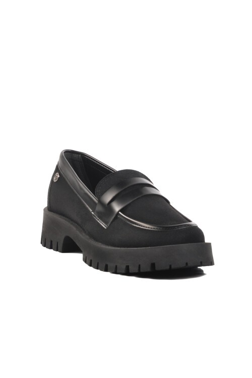 Pierre Cardin Siyah Süet Kadın Günlük Ayakkabı