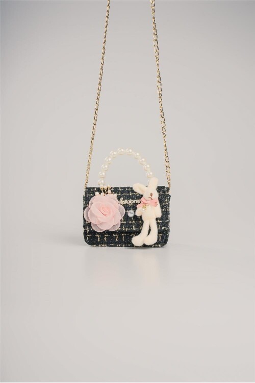 Siyah-Beyaz Kadın Omuz Çantası 17944 Çanta