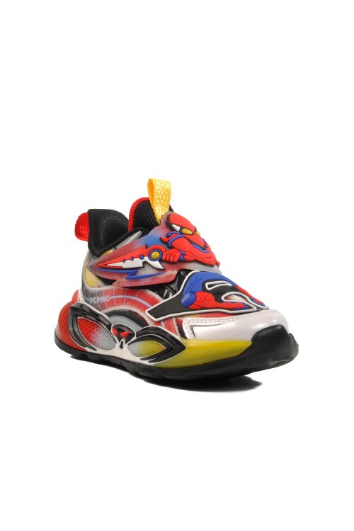 Siyah-Kırmızı-Sarı Çocuk Spor Ayakkabı 1943 P