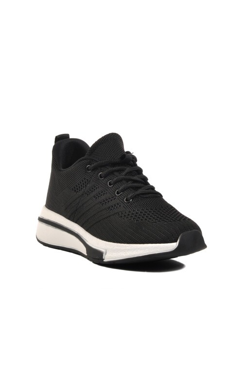 Siyah Fileli Unisex Spor Ayakkabı Molen 118 G