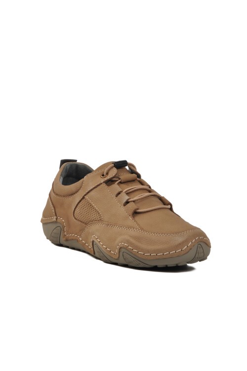 Vizon Nubuk Hakiki Deri Kadın Günlük Ayakkabı 128 Z