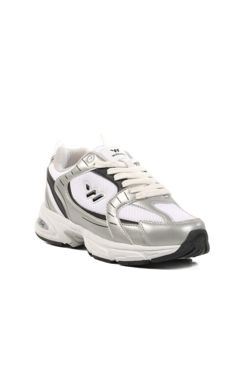 Walkway Beyaz Siyah Unisex Spor Ayakkabı
