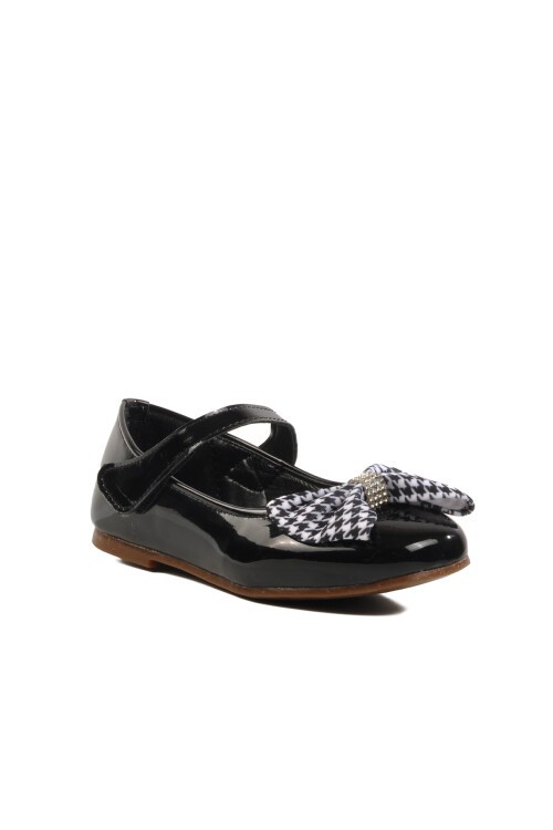 Walkway Siyah Rugan Kız Çocuk Babet