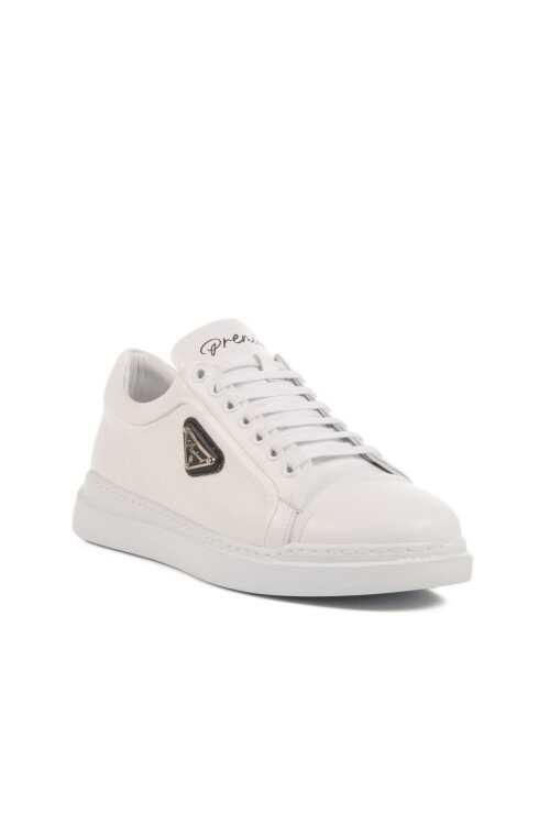 Beyaz Hakiki Deri Erkek Sneaker Premium 2040 M