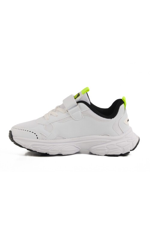 Beyaz Cırtlı Çocuk Spor Ayakkabı 1866 F