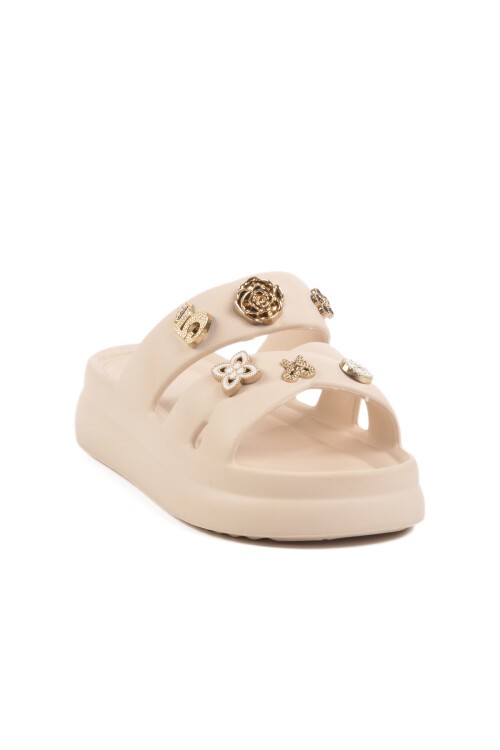 Ekru Hafif Kadın Terlik 510 Z