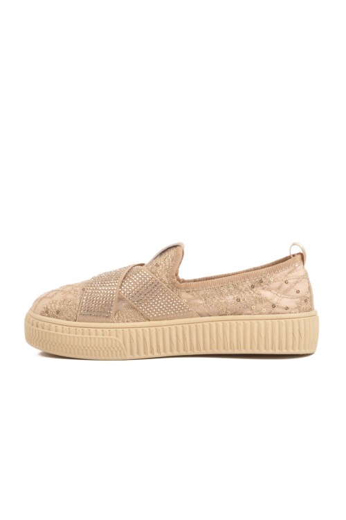 Krem Fileli Kadın Günlük Ayakkabı B235 Z