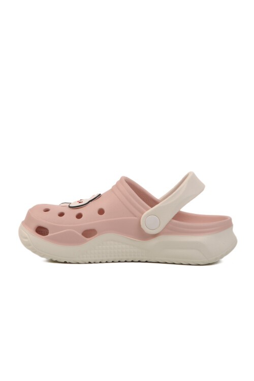 Pudra-Beyaz Kız Çocuk Sabo Terlik F