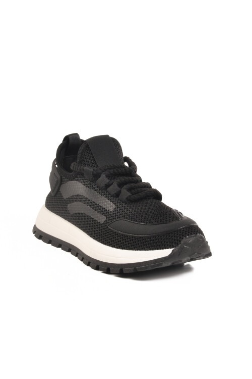 Siyah-Beyaz Memory Foarm Fileli Erkek Spor Ayakkabı Nepal M