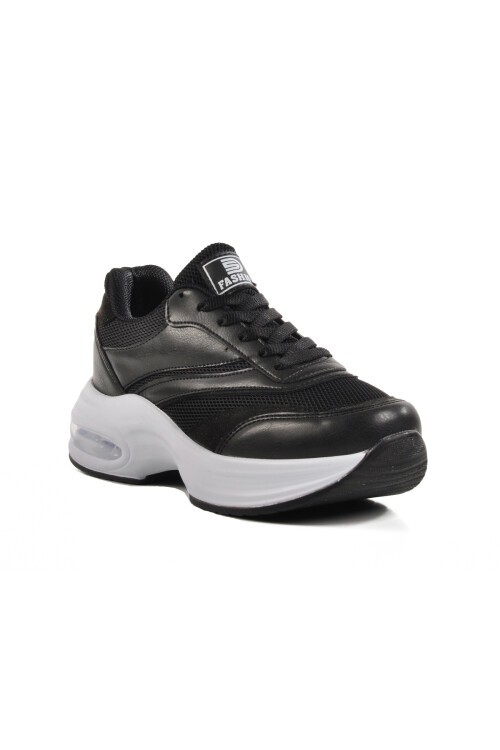 Siyah-Beyaz Air Taban Kadın Spor Ayakkabı 185 G