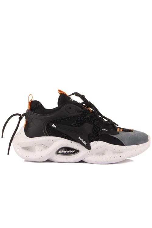 Siyah Fileli Erkek Spor Ayakkabı 24Y545 M