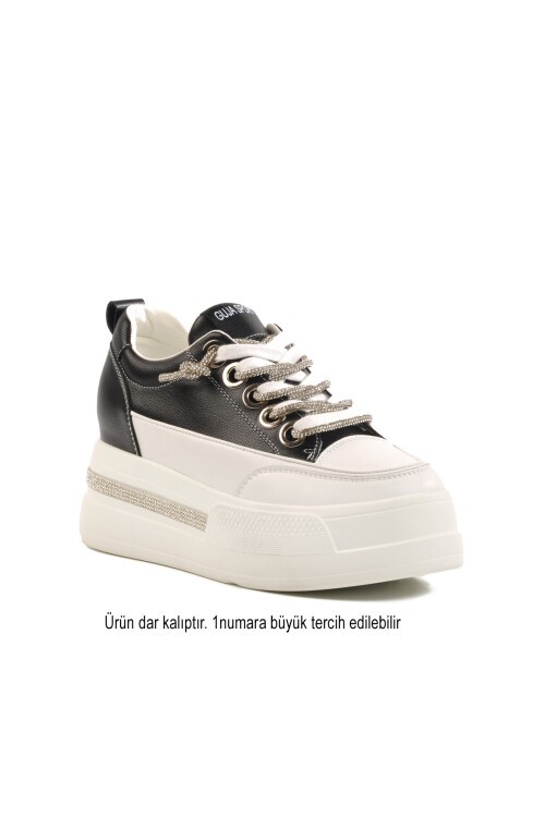Ayakmod Siyah Kadın Sneaker DAR KALIP