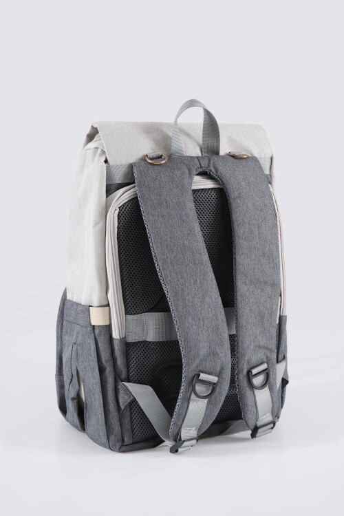 Bej-Gri Unisex Sırt Çantası Ccs London 51768