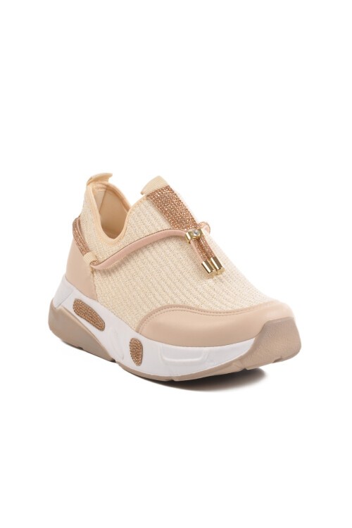 Bej Fileli Kadın Günlük Ayakkabı 702498 Z