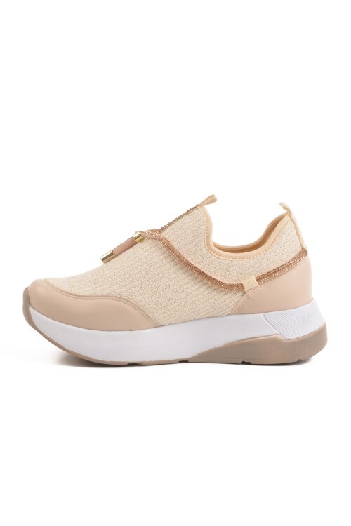Bej Fileli Kadın Günlük Ayakkabı 702498 Z