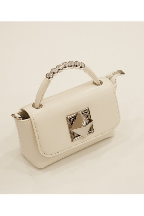 Beyaz  Kadın Omuz Çantası 25YG329 Çanta