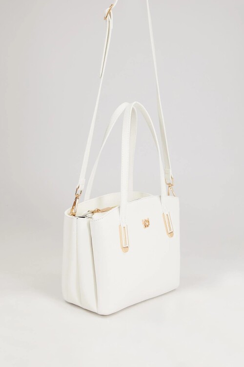 Beyaz Kadın Omuz Çantası Levidor 930206