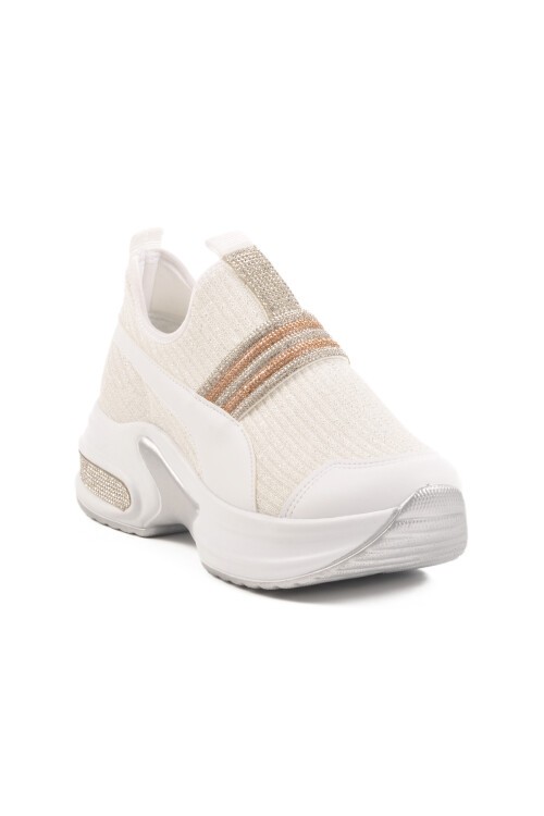 Beyaz Fileli Kadın Günlük Ayakkabı 702307 Z