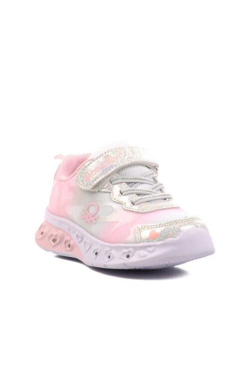 Gri-Pudra Poliüretan Kız Çocuk Spor Ayakkabı BNI-10127 P