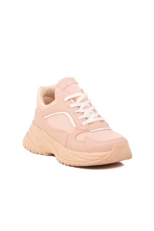 Pudra Fileli Kadın Spor Ayakkabı 2410 G