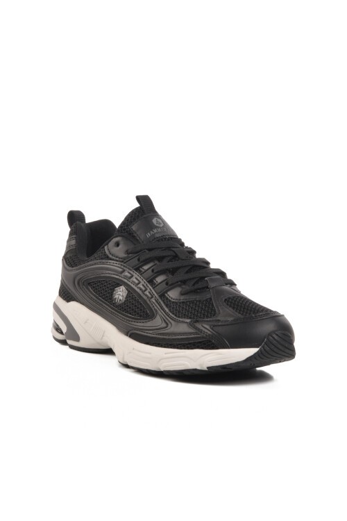 Siyah-Beyaz Fileli Erkek Spor Ayakkabı Alfonso 25025 M