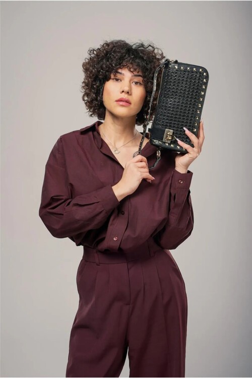 Siyah Kadın Omuz Çantası Ccs London 17961