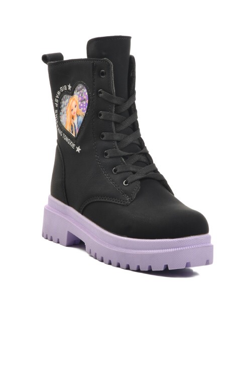 Siyah-Lila Çocuk Bot Leonis F