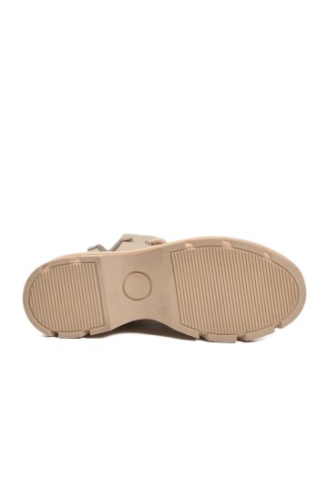 Bej Cilt Fermuarlı Kadın Bot 351071 Z