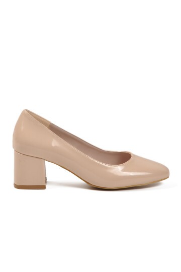 Bej Rugan Kadın Topuklu Ayakkabı 695042 Z