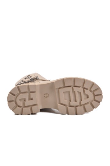 Bej Fermuarlı İçi Polarlı Çocuk Bot Dante F